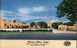 Mission Motor Lodge Postcard