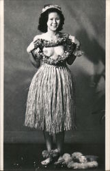 WWII Ukelele Lady Topless Hula Girl (1980) Hawaii Women Postcard Postcard Postcard