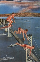 Swimming San Francisco Style - Carrie Carlton aka Carioca Postcard