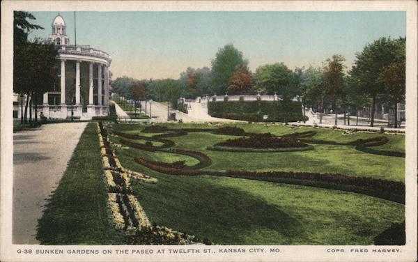 Sunken Gardens on the Paseo at Twelfth St. Kansas City Missouri