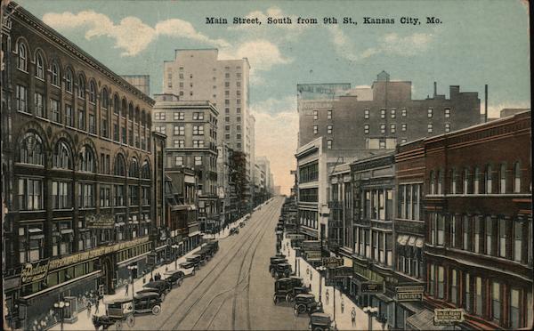 Main Street, South from 9th St Kansas City Missouri