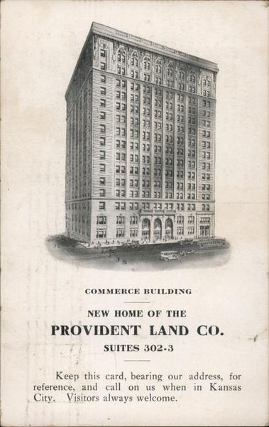 Provident Land Company - Suites 302-3, Commerce Building Kansas City Missouri