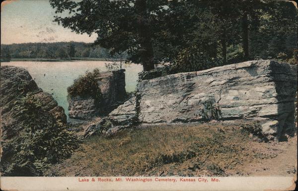 Lake & Rocks, Mt. Washington Cemetery Kansas City Missouri
