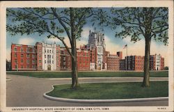 University Hospital State University of Iowa Iowa City, IA Postcard Postcard Postcard