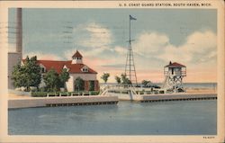 U.S. Coast Guard Station South Haven, MI Postcard Postcard Postcard