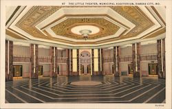 The Little Theater Municipal Auditorium Postcard