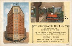 Westgate Hotel 9th & Main St. Postcard