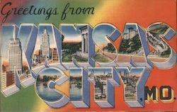 Greetings From Kansas City Mo Postcard
