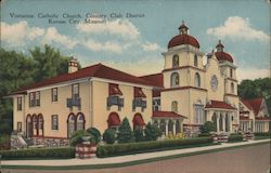Visitation Catholic Church, Country Club District Postcard