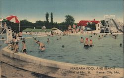 Niagara Pool and Beach Postcard