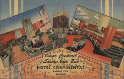 Omar Cocktail Lounge and Bar Hotel Continental Postcard