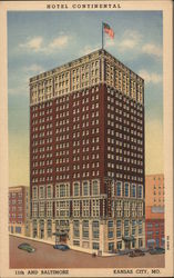 Hotel Continental - 11th and Baltimore Postcard