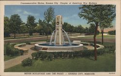Commemorative Shrine, K.C. Chapter of American War Mothers Kansas City, MO Postcard Postcard Postcard