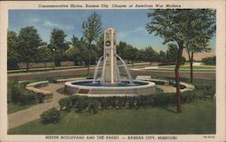 Commemorative Shrine, K.C. Chapter of American War Mothers Postcard