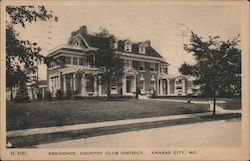 Residence, Country Club District Kansas City, MO Postcard Postcard Postcard
