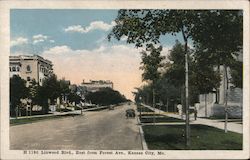 Linwood Boulevard, East from Forest Avenue Postcard