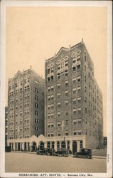 Berkshire Apt. Hotel, Kansas City, Missouri Postcard Postcard Postcard