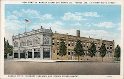 Monkey Steam Dye Works Company Postcard