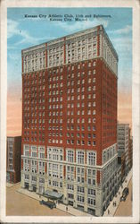 Kansas City Athletic Club - 11th and Baltimore Postcard