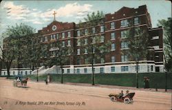 St. Mary's 28th and Main Streets Postcard