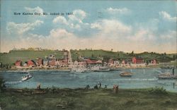 How Kansas City Missouri Looked in 1855 Postcard Postcard Postcard