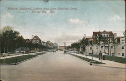 Admiral Boulevard, looking West from Charlotte Street Postcard