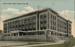 Central High School Kansas City, MO Postcard Postcard Postcard