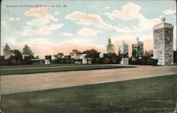 Entrance to Swope Park Postcard