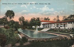 Bathing Pool and Bath House 15th and Benton Blvd. Postcard