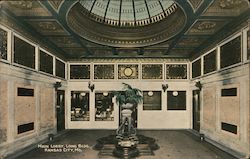 Main Lobby, Long Building Postcard