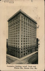 Commerce Building Corner Tenth & Walnut Sts. Postcard