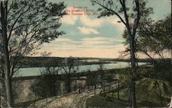 Scene On The Missouri River Postcard