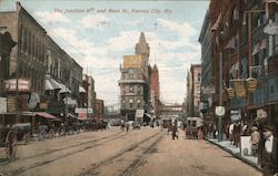 The Junction 9th and Main St. Postcard