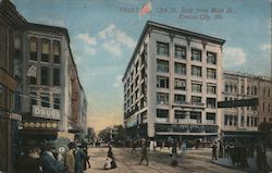 12th Street East from Main Street Postcard