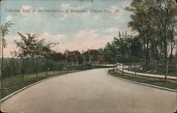 Valentine Road at the Intersection of Roanoke Postcard