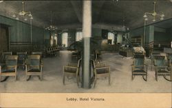 Lobby Hotel Victoria Postcard