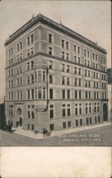 New England Building Postcard