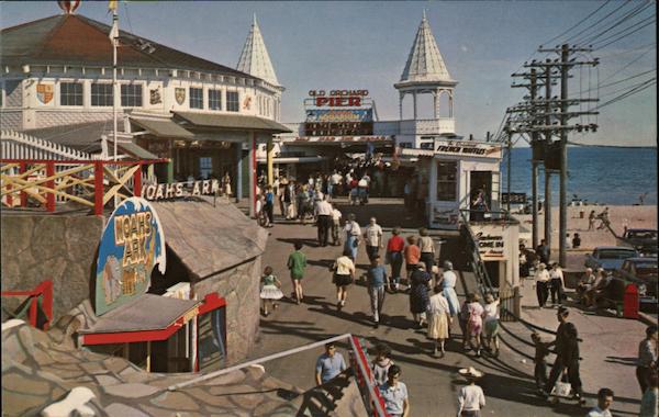 Entrance to Old Orchard Pier Old Orchard Beach Maine