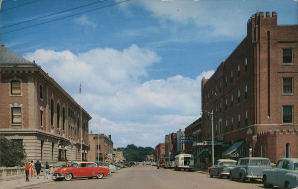 Mill Street Looking North Fergus Falls Minnesota