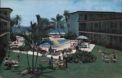 Thunderbird Motel Treasure Island Postcard