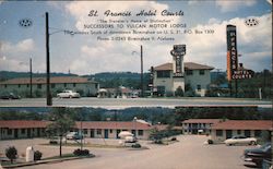 St. Francis Hotel Courts Postcard