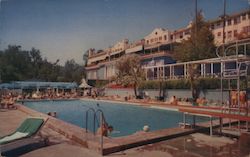 The Swimming Pool at Beverly Hills Hotel California Postcard Postcard Postcard