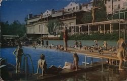 Swimming Pool, Beverly Hills Hotel California Postcard Postcard Postcard