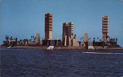 An "Oil Island" Long Beach, CA Geo. E. Watson Postcard Postcard Postcard