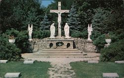 Friar's Cemetery Mayslake Retreat House Postcard