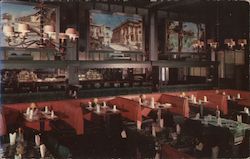 The Main Dining Room at Gus Food Restaurant Postcard