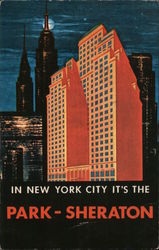 Park - Sheraton New York, NY Postcard Postcard Postcard