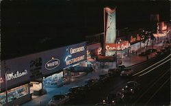 Fabulous Lincoln Road by Night Miami Beach, FL Postcard Postcard Postcard