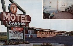 Motel Gagnon La Prairie, Canada Misc. Canada Postcard Postcard Postcard