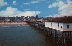 Looking Up Orchard Street Old Orchard Beach, ME Postcard Postcard Postcard